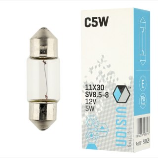 ŻARÓWKA VISION C5W 11X30 12V 5W SV8.5