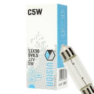 ŻARÓWKA VISION C5W 11X36 12V 5W SV8.5 E4