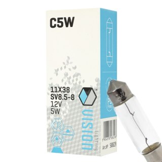 ŻARÓWKA VISION C5W 11X38 12V 5W SV8.5 E4