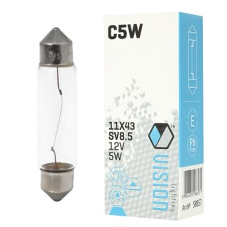 ŻARÓWKA VISION C5W 11X38 12V 5W SV8.5 E4