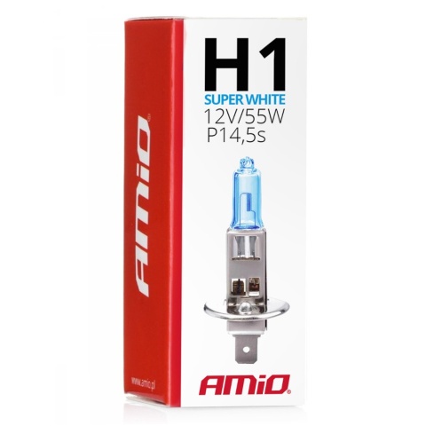 ŻARÓWKI H1 AMIO SUPERWHITE