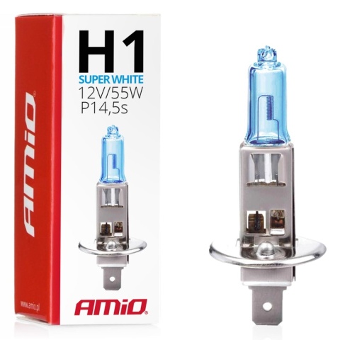 ŻARÓWKI H1 AMIO SUPERWHITE