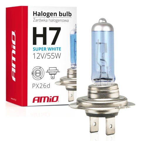 ŻARÓWKI H7 AMIO SUPERWHITE