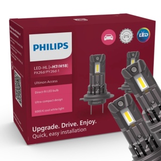 ŻARÓWKI LED PHILIPS H7/H18 ULTINON ACCESS 6000K