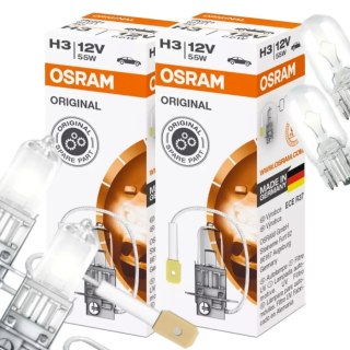 ŻARÓWKI OSRAM H3 ORIGINAL + ŻARÓWKI OSRAM W5W ORIGINAL