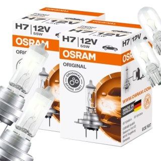 ŻARÓWKI OSRAM H7 ORIGINAL + ŻARÓWKI OSRAM W5W ORIGINAL