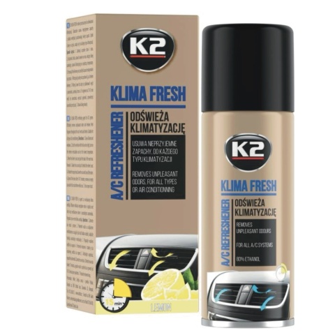 ZESTAW DO ODGRZYBIANIA I CZYSZCZENIA KLIMATYZACJI K2 (KLIMA DOKTOR + KLIMA FRESH LEMON)