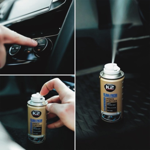 ZESTAW DO ODGRZYBIANIA I CZYSZCZENIA KLIMATYZACJI K2 (KLIMA DOKTOR + KLIMA FRESH LEMON)