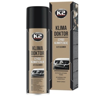 ZESTAW DO ODGRZYBIANIA I CZYSZCZENIA KLIMATYZACJI K2 (KLIMA DOKTOR + KLIMA FRESH NEW CAR)