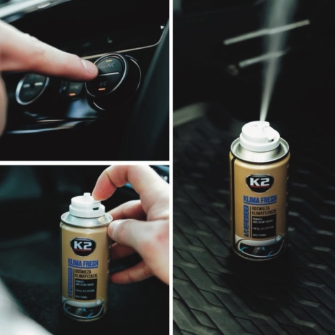 ZESTAW DO ODGRZYBIANIA I CZYSZCZENIA KLIMATYZACJI K2 (KLIMA DOKTOR + KLIMA FRESH NEW CAR)