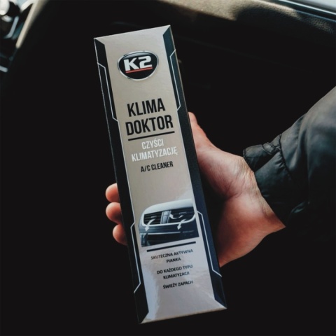ZESTAW DO ODGRZYBIANIA I CZYSZCZENIA KLIMATYZACJI K2 (KLIMA DOKTOR + KLIMA FRESH NEW CAR)