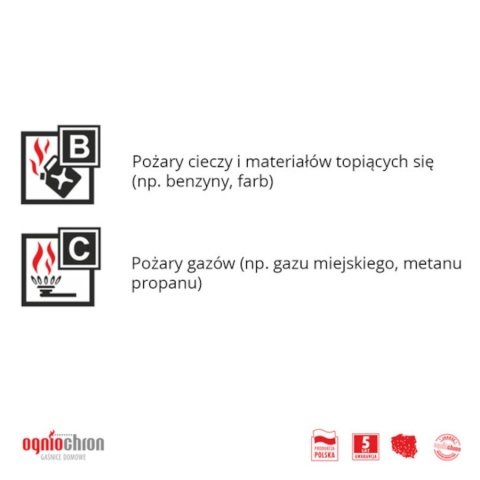 GAŚNICA PROSZKOWA 1KG