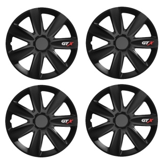 KOŁPAKI SAMOCHODOWE VERSACO GTX CARBON CZARNE 16 CALI