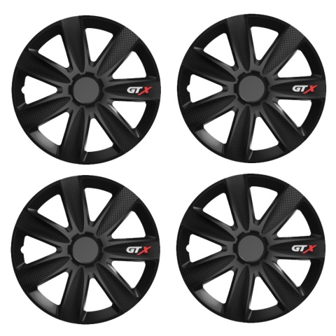 KOŁPAKI SAMOCHODOWE VERSACO GTX CARBON CZARNE 16 CALI
