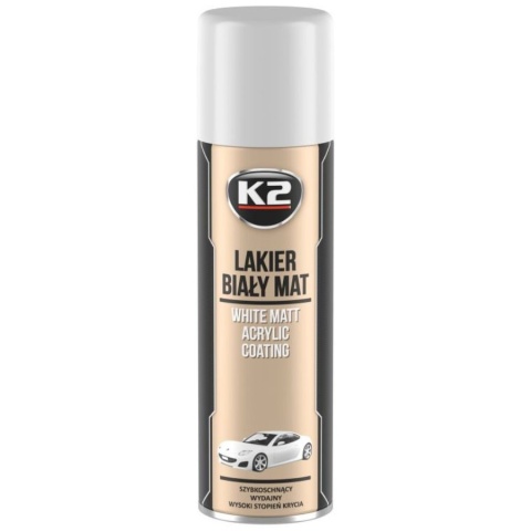 LAKIER AKRYLOWY BIAŁY MAT K2 500ML