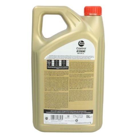 OLEJ SILNIKOWY 5W30 CASTROL EDGE TITANIUM LL 5L