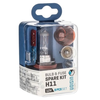 ZASOBNIK ŻARÓWEK I BEZPIECZNIKÓW H11 12V 8 ELEMENTÓW