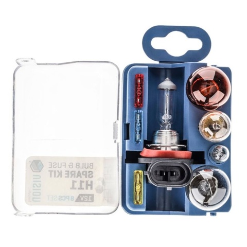 ZASOBNIK ŻARÓWEK I BEZPIECZNIKÓW H11 12V 8 ELEMENTÓW