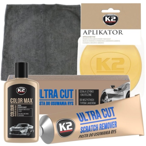 ZESTAW K2 DO USUWANIA RYS NA CZARNYM LAKIERZE