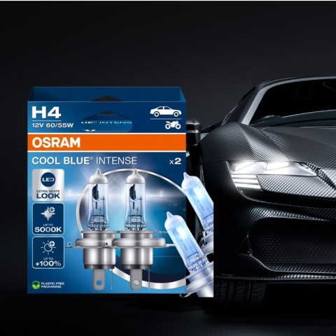 ŻARÓWKI H4 OSRAM COOL BLUE INTENSE 5000K DUOPACK